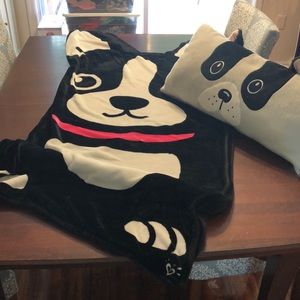 Justice French Bulldog sleeping bag blanket pillow